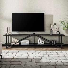Tv-meubel 220 Cm Industrieel Minimalistisch - 220x35x51cm.
