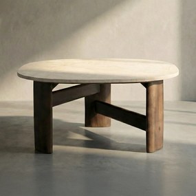 Salontafel Marmer - 80 X 80cm.