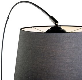 Smart moderne booglamp zwart incl. Wifi A60 - Arc Basic