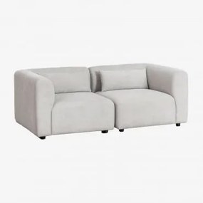 Modulaire 2-delige Bank Fogler Stof Lichtgrijze - Sklum