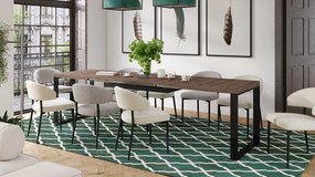IRIS Zandkleurig beige (stof Victoria A80) - MODERNE GESTOFFEERDE STOEL VOOR WOONKAMER/EETKAMER LOFT