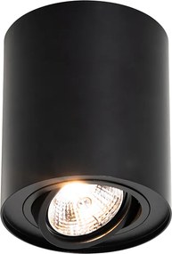 Set van 4 moderne plafondspots zwart draai- en kantelbaar AR70 - Rondoo Up