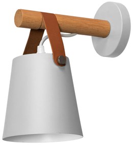 Metalen wandlamp met witte strook APP467-1W Wit