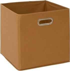 5Five Linnen Opbergdoos - Mosterdgeel - 31x31x31 cm - 29 Liter