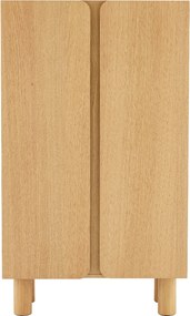 Eiken Wandkast Modern - 80x40x137cm.