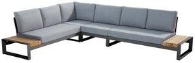 Taste by 4 Seasons Matisse loungebank antraciet  Loungeset    houtkleur weerbestendig