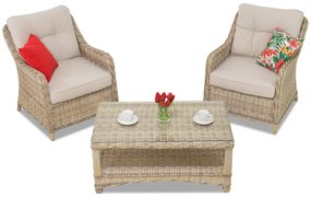 Garden Point technorattan set Toledo Terrace beige