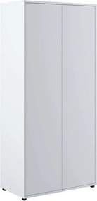 Kledingkast Concept Pro Lenart, Wit, 218x101x55cm, 95 kg, Kledingkast deuren: Met scharnieren, Aantal planken: 2, Aantal planken: 2