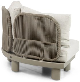 Hoek loungeset 6 personen Aluminium/Rope /Ceramic stone Taupe  Santika Furniture Santika