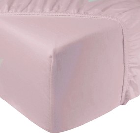 Hoeslaken flanel - 100% katoen - 90x200 - lichtroze