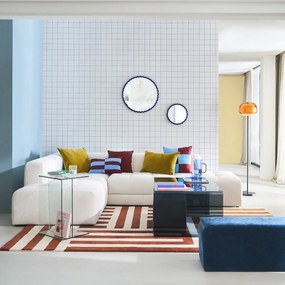 Hoekslaapbank links, fijne badstof, FANO