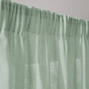 Radiatorgordijn met aangerimpelde bies en golf, NYONG