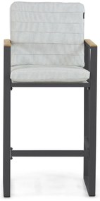 Barstoel Aluminium Grijs-antraciet Lifestyle Garden Furniture Faro
