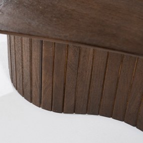 Eleonora Jordy Bruine Salontafel Organische Vorm - 130 X 70cm.