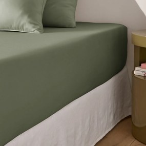 Hoeslaken satijn katoen, 153 draden, 30 cm kop, Opale