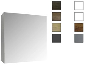 Sanicare Spiegelkast Qlassics Ambiance 60 cm. 1 dubbelzijdige spiegeldeur Belluno-eiken