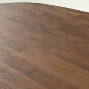 Eleonora Tycho Eettafel Kruispoot Bruin 210 - 210 X 110cm.