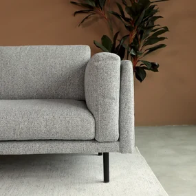 Boucle Stof Bank Grijs
