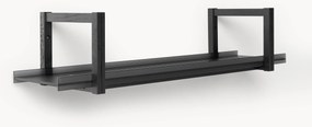 Wandrek Alex van eikenhout met glazen planken