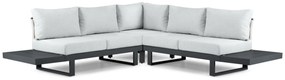 Hoek loungeset 5 personen Aluminium Grijs Lifestyle Garden Furniture Lorenzo
