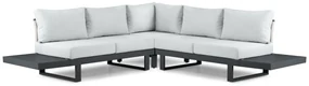 Hoek loungeset 5 personen Aluminium Grijs Lifestyle Garden Furniture Lorenzo