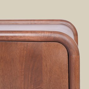 Houten Tv-meubel Met Ronde Hoeken 160 Cm - 160x43x50cm.