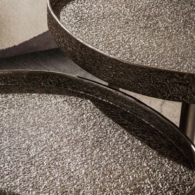 Salontafelset Met Bronslook Triangle - 80 X 60cm.