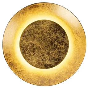 Art Deco plafondlamp goud/messing incl. LED - Sun Modern rond Binnenverlichting Lamp