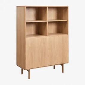 Hoge Dressoirkast Van Eikenhout Treveris Eikenhout & 105 X 45 Cm - Sklum