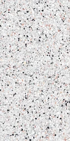 Jabo Medley White terrazzo vloertegel 60x120cm gerectificeerd