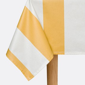 Gestreept tafelkleed in gecoat katoen, Hendaye