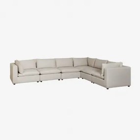 Estefan Style 6-delige Modulaire Hoekbank Tapioca Beige - Sklum