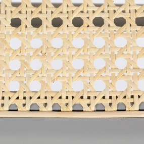 Zuiver Jort Hoge Retro Barkruk Met Rotan Grijs