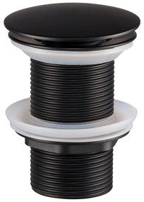 Comad afvoerplug met clicksysteem zwart mat