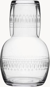 Mondgeblazen kristallen karaf Ovals met tumbler