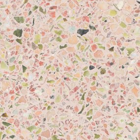 Zuiver Victoria Pink Terrazzo Bijzettafel Rond - Roze - 41 X 41cm.