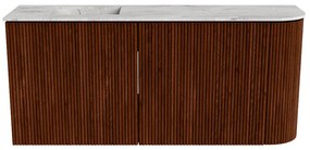 Mondiaz Joya DLux 90cm toiletmeubel ronding rechts ruby met wastafel faye links zonder kraangat glace