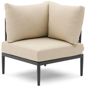 Hoek loungeset 6 personen Aluminium/wicker Grijs  Coco Ibiza