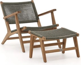 Lounge tuinstoel | Bellagio  Elcito | Rope (touw) | Groen | Kees Smit Tuinmeubelen