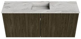 Mondiaz Joya DLux 90cm toiletmeubel shadow met wastafel faye midden zonder kraangat glace