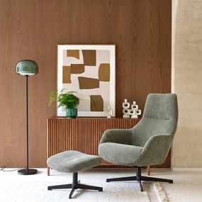 Draaifauteuil met voetensteun Roye