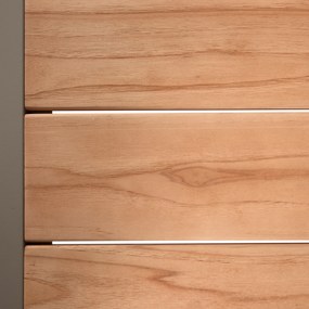 Exotan Sulphur - Eettafel - Teak - Aluminium - Houtlook - 220x100cm - Exotan