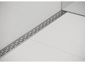 Easy Drain Compact Wall afvoergoot enkele plaat met zijuitloop 6x70cm 30mm RVS edcomw700-30