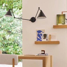 Wandplank in eik, B55 cm, Dagane
