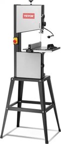 VEVOR 9,65-inch lintzaag met standaard, 506 tpm/920 tpm, tafelzaag met twee snelheden, 370 W, 1/2 pk motor, zaaghoogte van 6 inch, zaagbladlengte van 72,13 inch, met stop en verstekgeleider, voor houtbewerking, aluminium en kunststof
