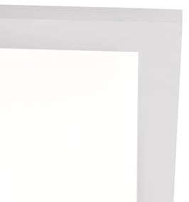 Plafonnière wit incl. LED en dimmer met afstandsbediening - Liv Modern vierkant Binnenverlichting Lamp