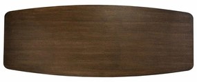 Richmond Interiors Bonvoy Eettafel Deens Ovaal Met Schuine Rand Bruin 260 Cm - 260 X 100cm.