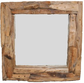 Teak & Living Sprokkel Spiegel 40x40 cm Natural Teak
