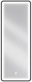 Mexen Coro verlichte badkamerspiegel 45 x 120 cm, LED 6000K, anti-condens, zwarte frame - 9817-045-120-611-70