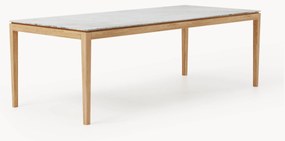 Eettafel Jackson met tafelblad in marmerlook, verschillende formaten